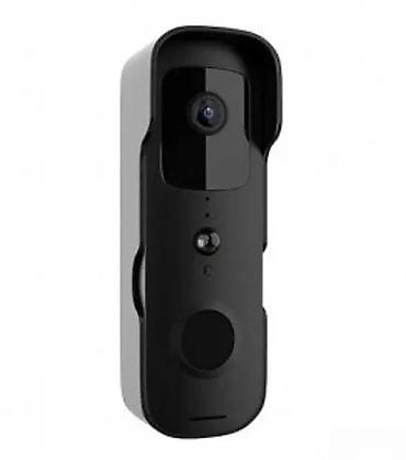 fm modulator: Pametna Wi‑Fi video zvono kamera - Moderan, kompaktan dizajn u crnoj — 1