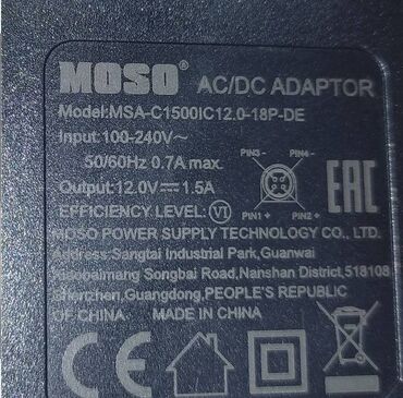 блок питания 5: Блок питания для видео регистратора Moso MSA-C1500IC12.0-18P-DE 12V
