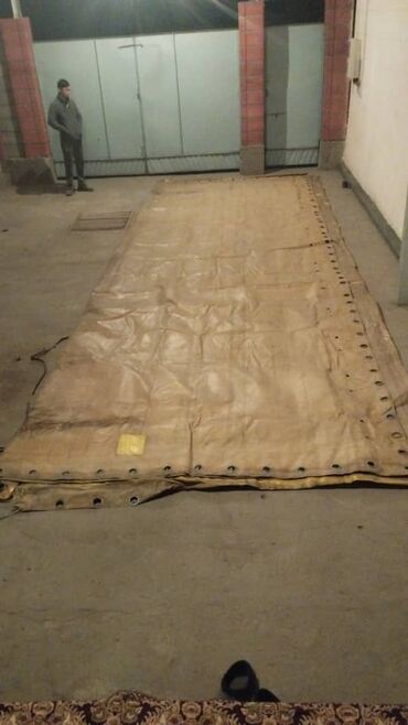 Строительные тенты: Тент на тандем голова и прицеп голова — 12