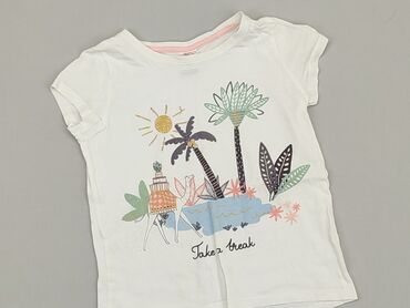 biale koszulki: T-shirt, Little kids, 5-6 years, 110-116 cm, condition - Good