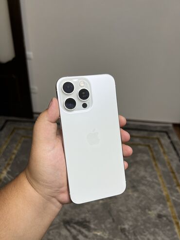 айфон 12 про макс цена в бишкеке в рассрочку: IPhone 15 Pro Max, Колдонулган, 256 ГБ, White Titanium, 88 %