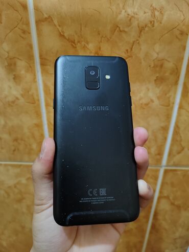 samsung j7 prime: Samsung Galaxy A6, Колдонулган, 32 ГБ, түсү - Кара, 2 SIM