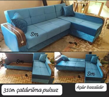 Divanlar: Künc divan, Yeni, Açılan, Bazalı, Vеlur parça, Pulsuz çatdırılma — 3