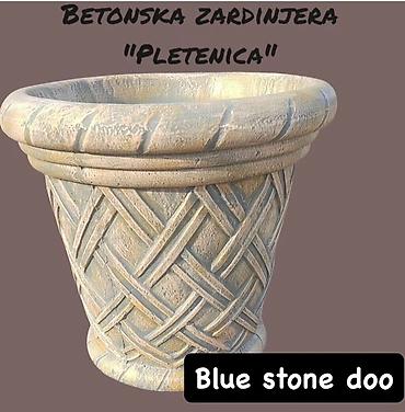 hana ormar forma ideale: Betonska žardinjera “PLETENICA” - Materijal: armirani beton sa — 1