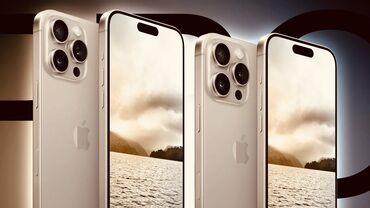 Apple iPhone: IPhone 16 Pro Max, Новый, 256 ГБ, Desert Titanium, Наушники, Зарядное устройство, Защитное стекло, В рассрочку