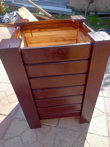 Bitkilər üçün dibçəklər: Taxta dekorativ çiçək qabları #dibçeklər # gül gablari #dibceklər — 2