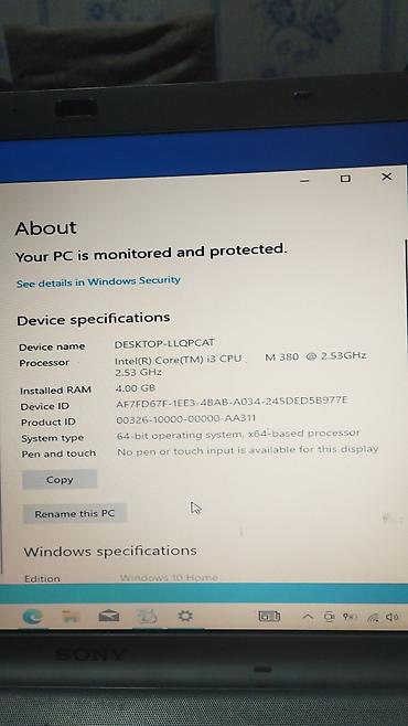 noutbuklar işlənmiş: İşlənmiş Sony, 15.6 ", Intel Core i3, 512 GB, Pulsuz çatdırılma — 3