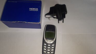 филипс телефоны: Nokia 3310, Колдонулган, < 2 ГБ, түсү - Боз
