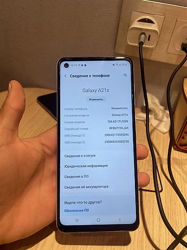 samsung galaxy watch: Samsung Galaxy A21S, Б/у, 32 ГБ, цвет - Белый — 3