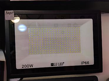 smart light: Светодиодный прожектор LU LED 200W, степень защиты IP66. - Мощность — 1