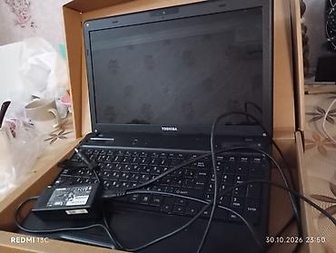 Elektronika: Toshiba noutbuk + orijinal adapter noutbuk zapçast üçün satılır ekranı — 2