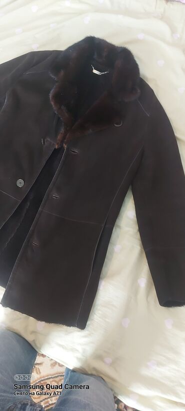 мужское пальто с меховым воротником: Мужская дублёнка RITTER, размер на ярлыке 50. - Натуральная овчина