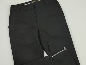 lniane spódnico spodnie: Material trousers, Reserved, XS (EU 34), condition - Good