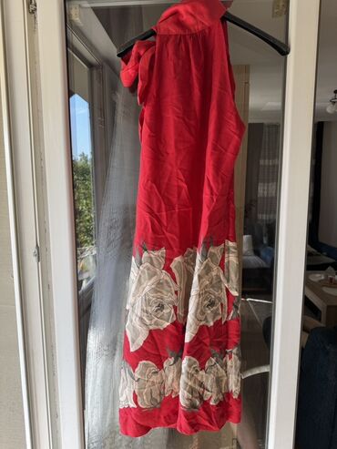 leprsave haljine do kolena: Zara S (EU 36), bоја - Crvena, Top (bez rukava)