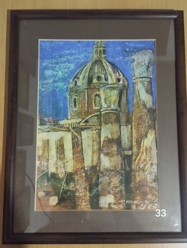 Şəkillər, tablolar: Istedadli ressam Mahmudzadenin 1999-cu ilde yaratdigi "Baki kendleri — 4