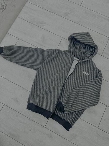 мужская повседневная одежда: СРОЧНО ПРОДАЮ!!!!! Полосатая худи на молнии с капюшоном - Цвет