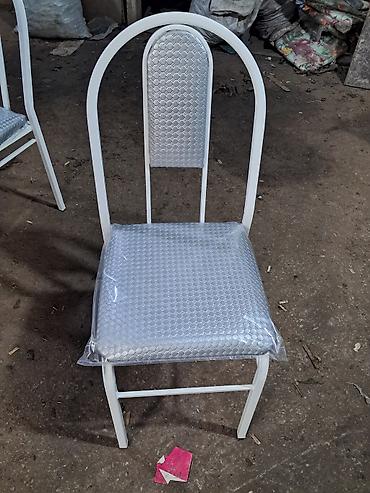 kafe stul: Metall karkaslı yemək otağı/stolüstü stulları - Material: qalın — 10