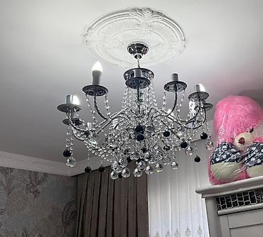 İşıqlandırma: Çılçıraq, 10 və daha çox lampa, Metal — 2
