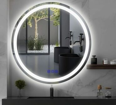 Güzgülər: Güzgü Divar üçün, Dairə, Hamam üçün, Arxa işıqlı