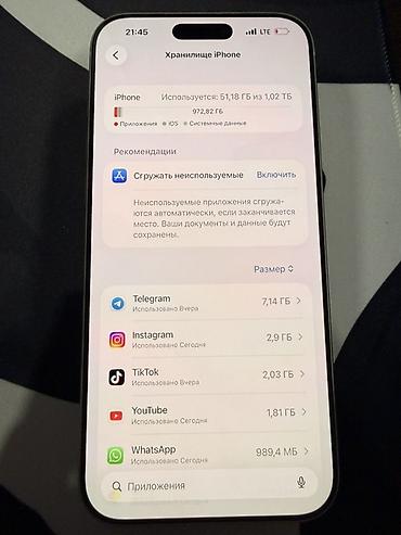 Apple iPhone: IPhone 17 Pro Max, Б/у, 1 ТБ, Natural Titanium, Чехол, Кабель, Коробка, 100 % — 11
