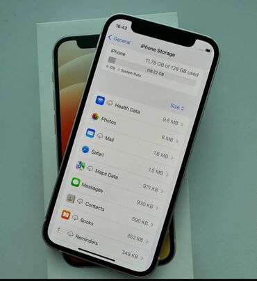 Mətbəx texnikası: IPhone 12, 64 GB, Ağ, Zəmanət, Face ID, Sənədlərlə
