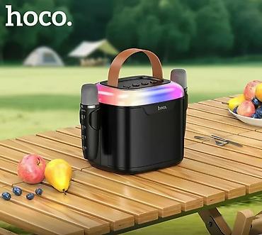 ipod mp3: Караоке колонка HOCO DS69 Vessel RGB с 2 микрофонами / Bluetooth — 6