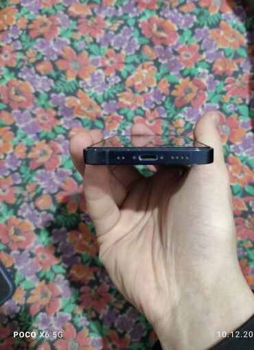 Apple iPhone: IPhone 12 mini, Б/у, 128 ГБ, Blue Titanium, Чехол, 73 % — 6
