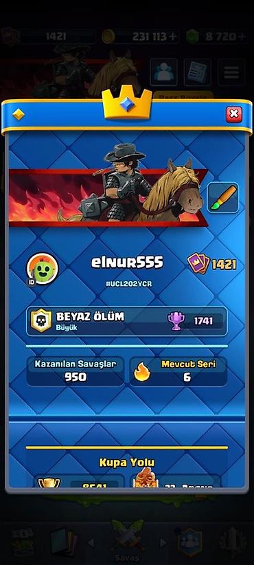 qizil destleri: Clash Royale oyun hesabı – eInur5555 - Klan: “BEYAZ ÖLÜM” (Böyük) — 1