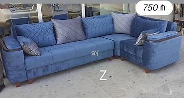 hy320 mini: Künc divan, Yeni, Açılmayan, Bazasız, Vеlur parça, Çatdırılma yoxdur — 1
