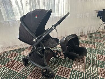 покрышки для коляски: Балдар арабасы, түсү - Кара, Колдонулган