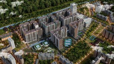 квартира студия 18 кв м: 1 комната, 58 м², Элитка, 8 этаж, ПСО (под самоотделку)