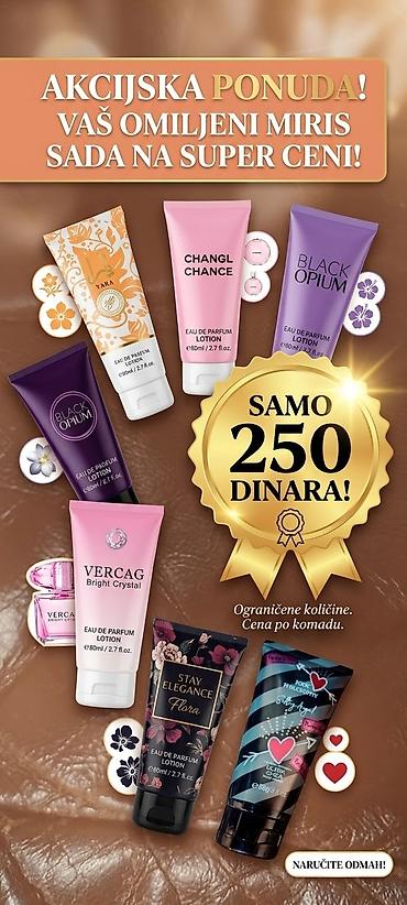 vero moda bluze: Parfemisani losioni za telo .Chanel,Versace,Black Opium,Victoria — 1