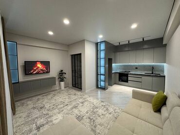 сдается квартира ахунбаева: 2 комнаты, 50 м², Элитка, 5 этаж, Дизайнерский ремонт