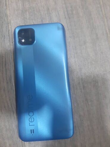телефон меняю: Realme C11 (2021), Б/у, 32 ГБ, цвет - Синий, 2 SIM