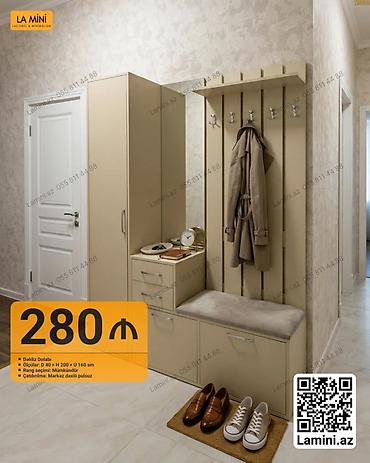 Ev üçün mebel: Dəhliz Dolabı – La Mini - Ölçülər: E 40 × H 200 × U 160 sm - Rəng — 1