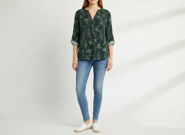 butelkowa zielen bluzki: Beloved, Women's blouse, size S