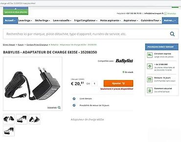 Adapteri i punjači za laptop: BaByliss AC adapter / punjač - Brend/model: BaByliss, Power Supply — 5