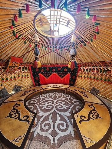 Аренда юрт: Аренда юрты, Каркас Деревянный, 85 баш, Казан, Посуда, С полом — 9