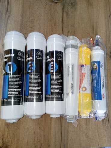 Su filtrləri: Puretech su filtrləri üçün kartriclər dəsti. Dəstdə 3 önləyici filtr — 52