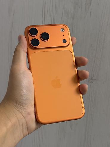 IPhone 17 Pro Max, Б/у, 512 ГБ, Оранжевый, Защитное стекло, Чехол, 91 % at lalafo.kg IPhone 17 Pro Max, Б/у, 512 ГБ, Оранжевый, Защитное стекло, Чехол, 91 %