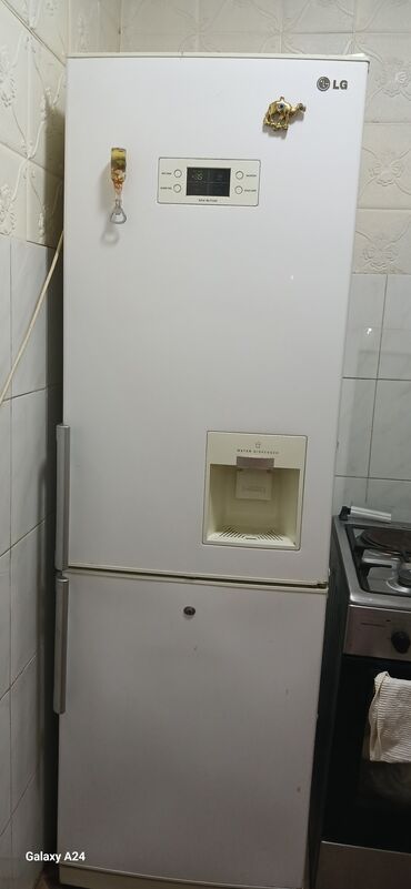 dispenser baku: İşlənmiş 2 qapılı LG Soyuducu Satılır, rəng - Ağ, Dispenserli