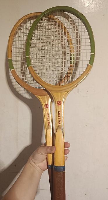İdman və istirahət: Məhsul: Ekstra markalı taxta tennis raketləri (2 ədəd)fıstıq ağacından — 3