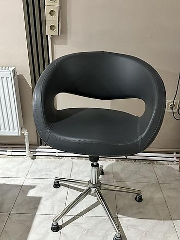 deri kreslo: 2ədəd salon üçün kreslo Dəst şəkildə satılır - Rəng: tünd boz - — 2