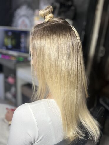 Парикмахеры: #наращивание волос #на капсулах #наращивание волос На дому — 2