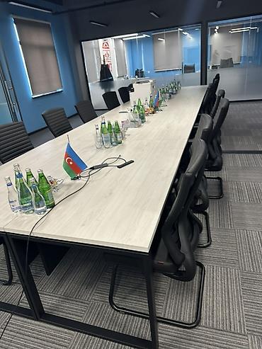 qoz sekili: Ofis mebel dəsti Menecer masa dəsti ( əsas masa1400*700*750 və yan — 6