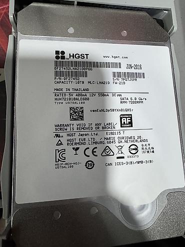 micro ssd: Накопитель для ПК, Б/у, HGST, HDD, Более 5 ТБ, 3.5", Для ПК — 5