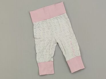 spodnie z bialymi szwami: Spodnie dresowe, 3-6 m, stan - Dobry