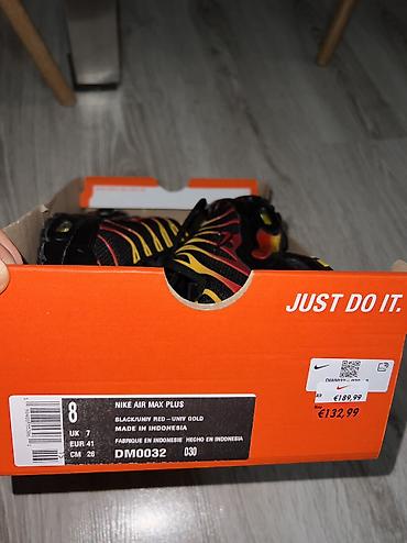 nike tn papuce: NIKE TN Air Max Plus Black Gold Red br.41 cm 26 NOVO
DM — 6