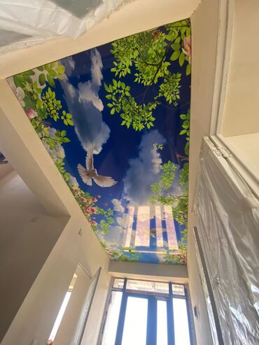 Натяжной потолок: Натяжной потолок Глянцевое, Матовое, 3D потолки Бесплатный замер, Гарантия, Монтаж — 7