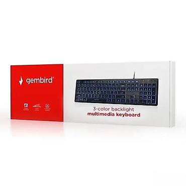 3 103: Gembird multimedia tastatura sa 3‑bojnom pozadinskom rasvetom - Puna — 3